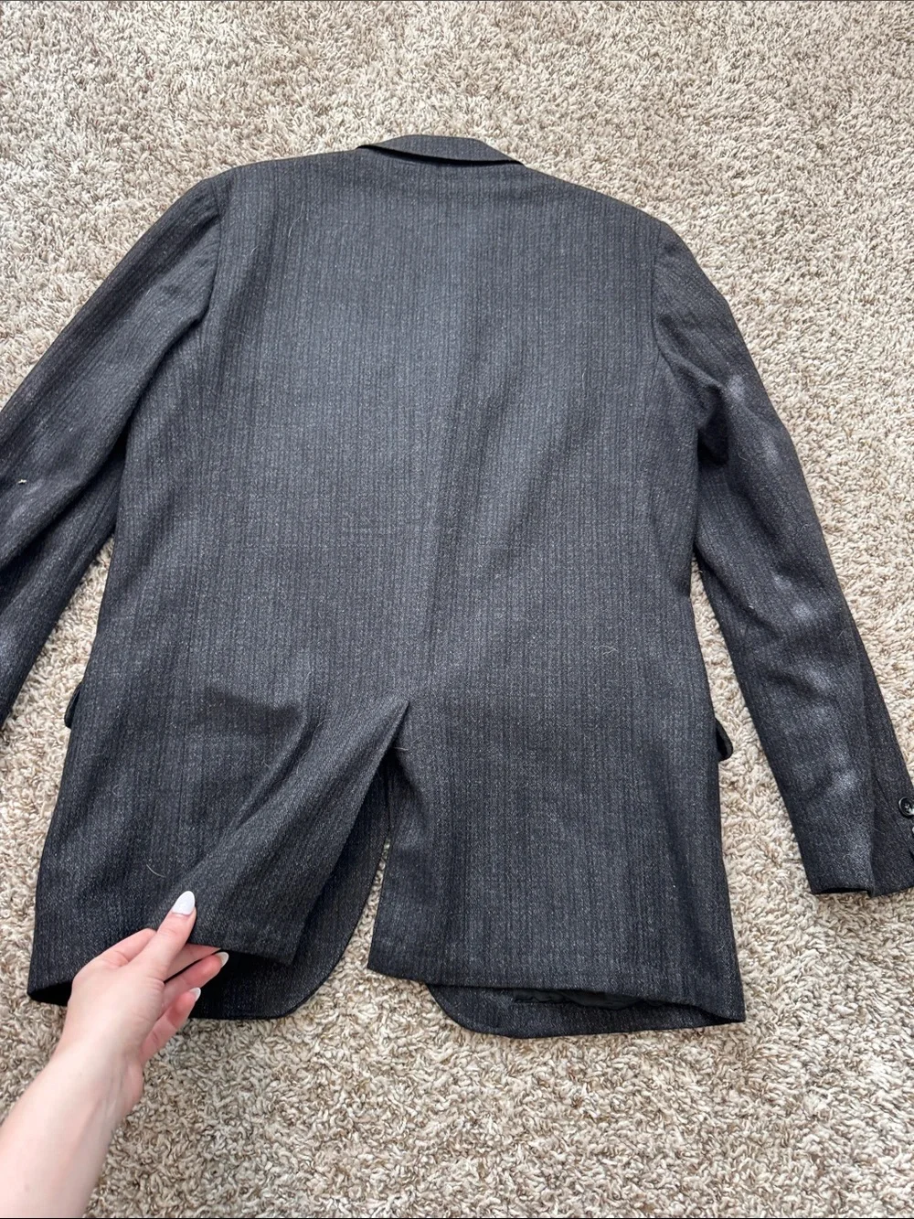 Vintage 1950's Truxton Wool Pinstripe Mens Suit 40R